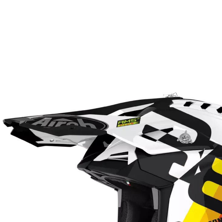 Airoh Aviator 3 Lippa Rainbow valkoinen - Offtoad kypärien lipat - D388549 - 1