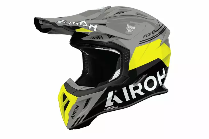 Airoh Kypärä Aviator Ace 2 Fury Keltainen kiiltävä - Crossikypärät - D522599 - 1