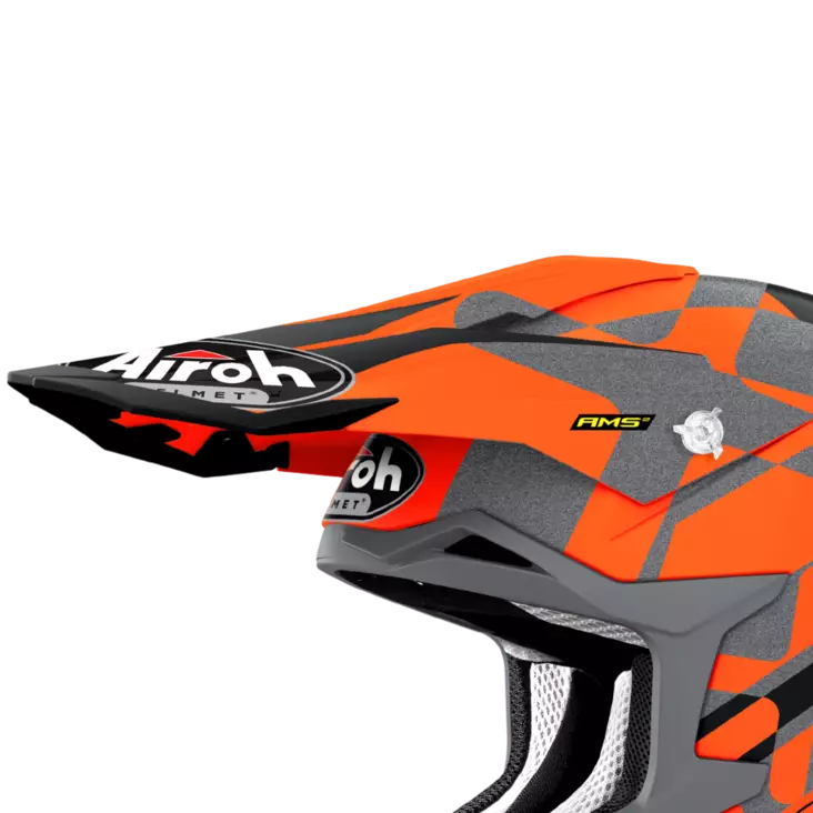 Airoh Strycker Lippa XXX oranssi matta - Offtoad kypärien lipat - D388659 - 1