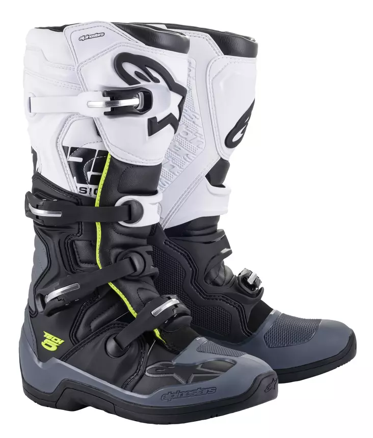 Alpinestars Ajosaapas Tech 5 Musta/Valkoinen/Harmaa - Crossi ajosaappaat - D372119 - 1