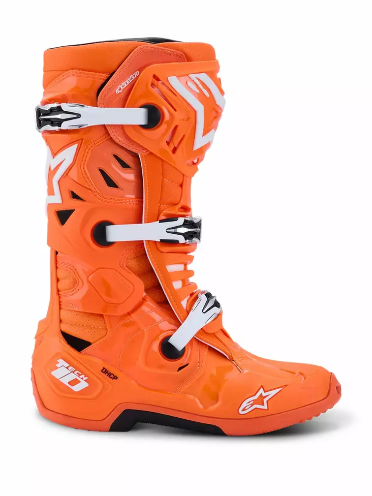 Alpinestars Ajosaapas Vented Tech 10 Fluo Oranssi/Valkoinen - Crossi ajosaappaat - D513759 - 1