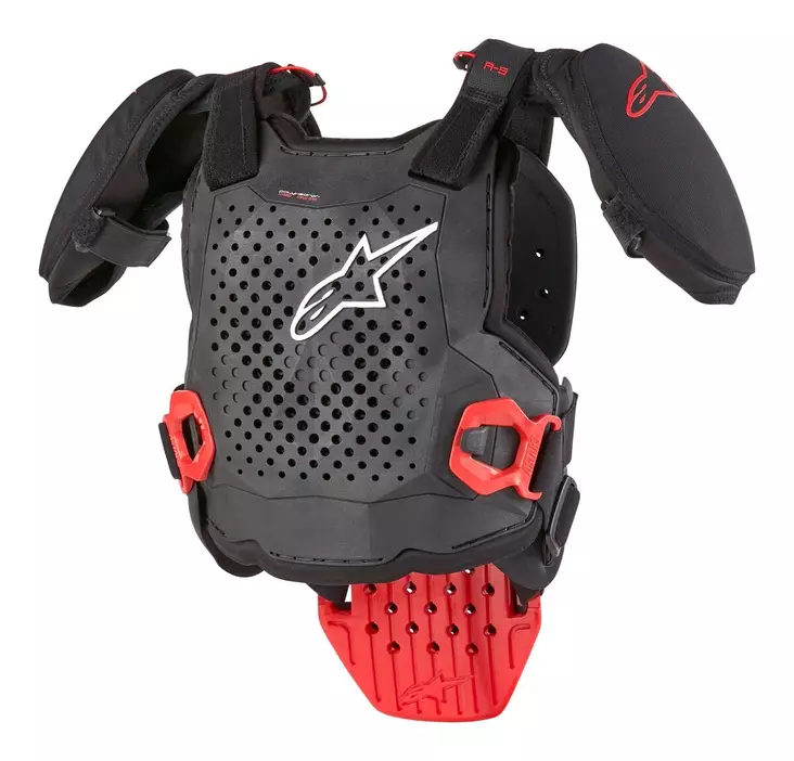 Alpinestars Bröstskydd A-5 S Nuorten Musta/Valkoinen/Punainen - Rintasuojat - D471269 - 1