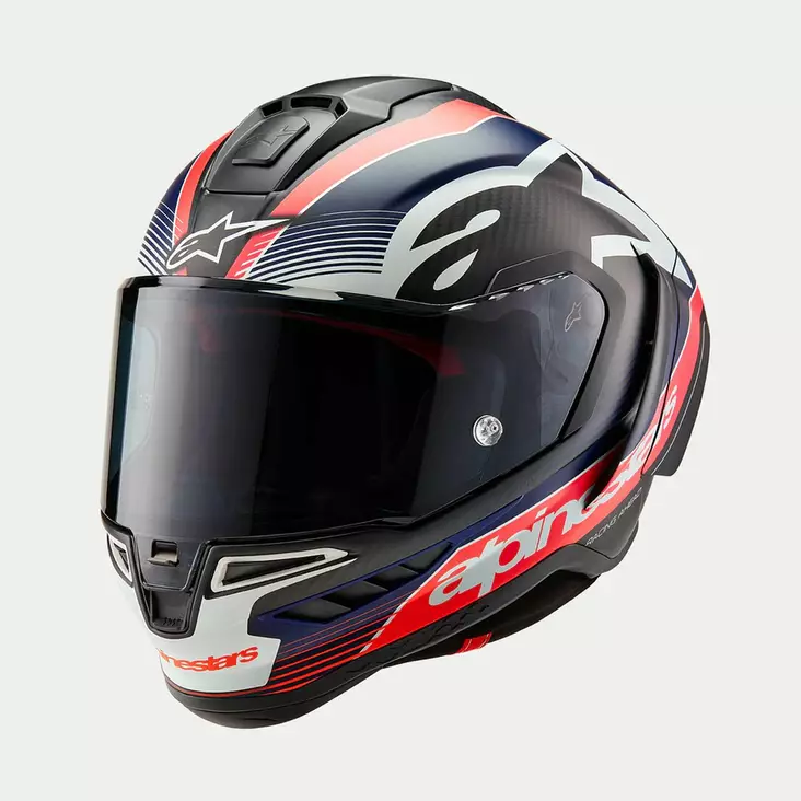 Alpinestars Kypärä Supertech R10 Team Musta/Carb/Sininen/Valkoinen - Umpikypärät - D489529 - 1