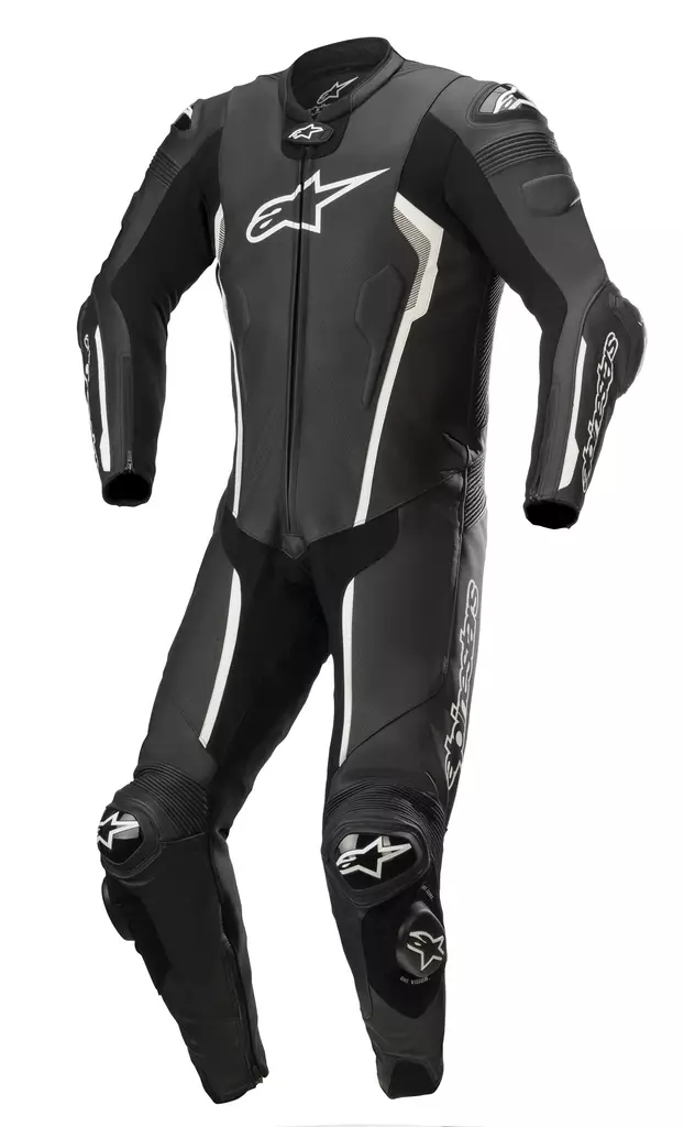 Alpinestars Nahkapuku 1-pcs Missile v2 Musta/Valkoinen - Moottoripyörä nahkapuvut - D397359 - 1