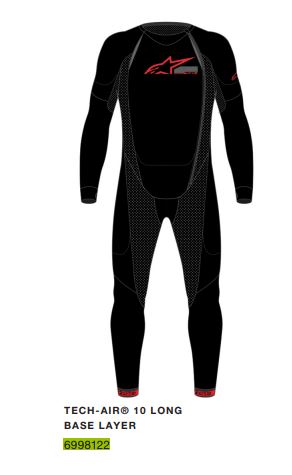 Alpinestars Tech Air 10 Race Long Base Layer - Air Bag Systems suojavarusteet - D446399 - 1