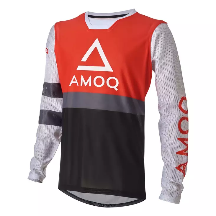 AMOQ Airline Mesh kilpa-ajopaita punainen/valkoinen - Crossipaidat - D442619 - 1