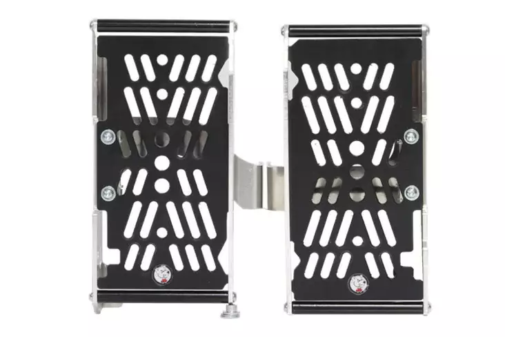 AXP Xtrem Radiator Guards Black Spacers Sherco 250/300 SE RACING/FACTORY 20- - Moottoripyörän jäähdyttimen suojat - D458159 - 1