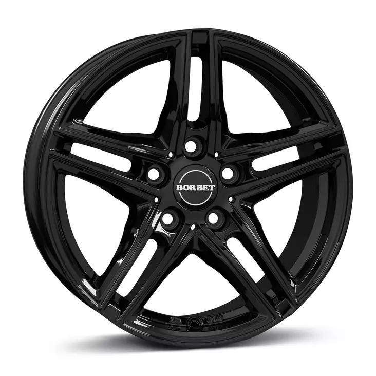 Borbet XR 75645 black glossy alumiinivanne 7.5x16 - 16-tuumaiset alumiinivanteet - 499-94959 - 1