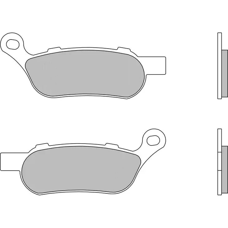 Brembo Jarrupalat Taakse Sintered Road - Moottoripyörän jarrupalat - D106539 - 1