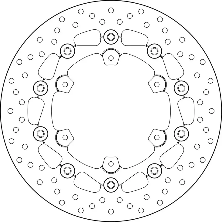 Brembo Serie Oro jarrulevy kelluva - Moottoripyörän jarrulevyt - D190919 - 1