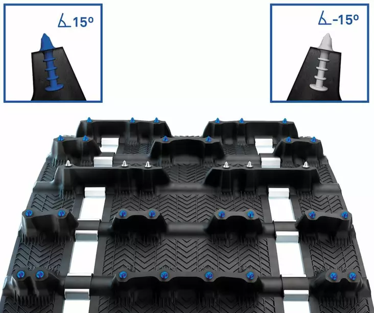 Camso Telamatto ICE Arrowhead 130 38x348 2,86" 33mm - Moottorikelkan telamatot 38x348 (137") - D501659 - 1