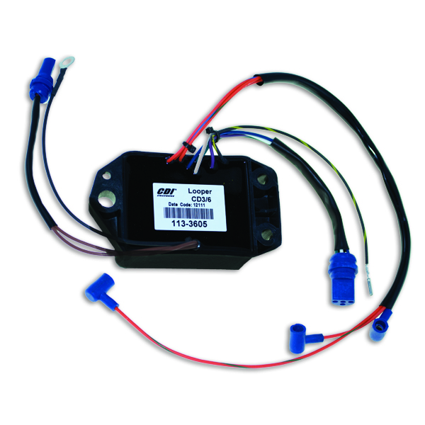 Cdi Elec. Johnson/Evinrude Power Pack - 6 Cyl. 200/225HP (1986-87) - Perämoottorin CDI boksit - D185959 - 1