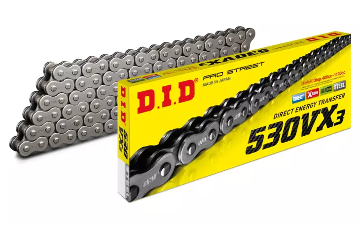 D.I.D 530VX3 Ketju+Niittil. (ZJ) - Moottoripyörän ketjut 530 - D326959 - 1