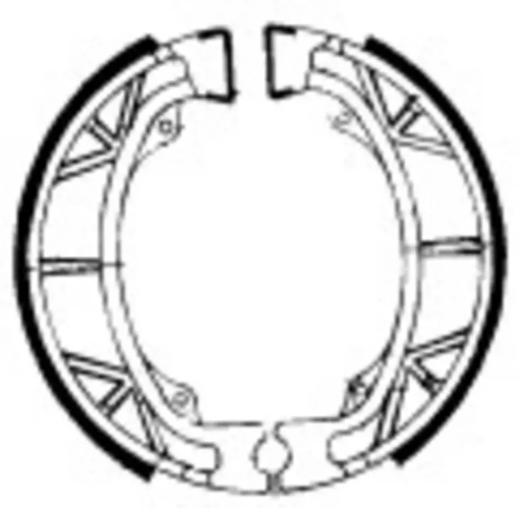 Forte Jarrukengät, Ø110 x 25mm, Skootterit 50cc - Mopon ja skootterin jarrupalat - D479909 - 1