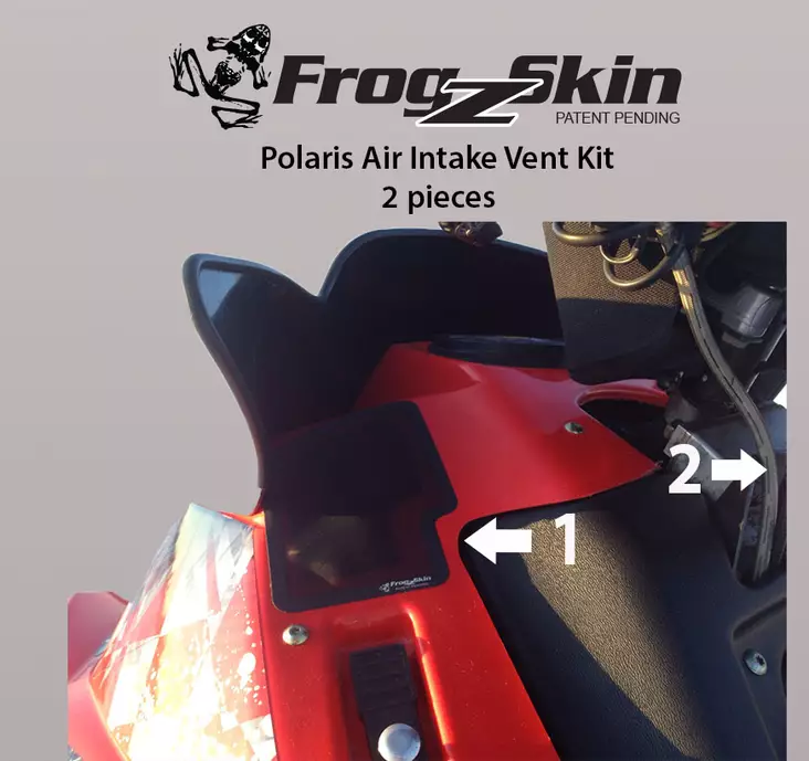 Frogzskin Polaris 440/600 Air Intake Kit 2008-13 - Moottorikelkan ilmanotto kalvot - D148289 - 1
