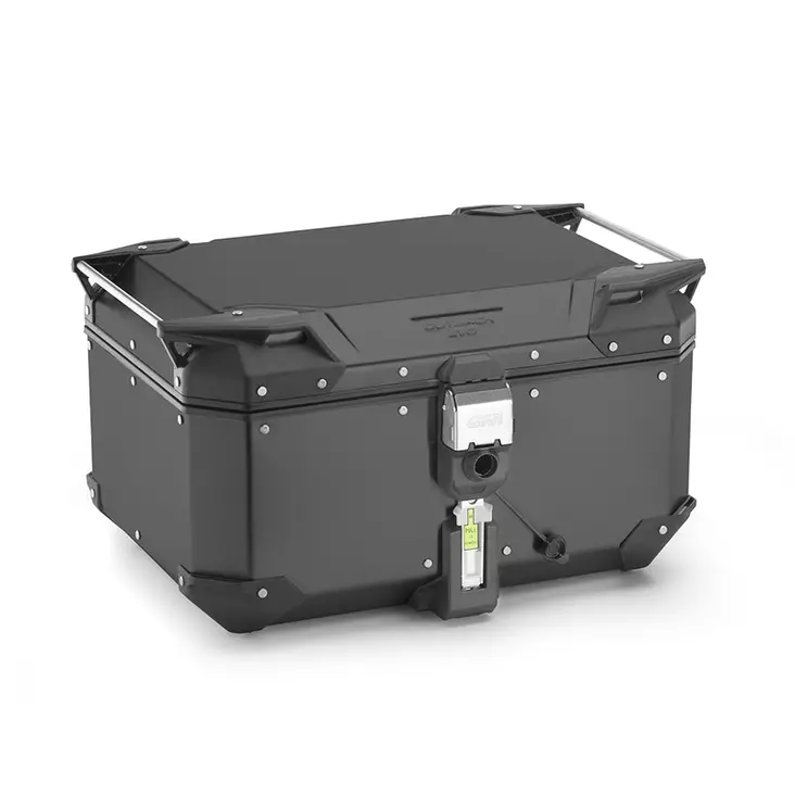 Givi Trekker Outback EVO Black alum. case, 58 ltr, sold without lock, Monokey - Moottoripyörän kovat laukut - D504039 - 1