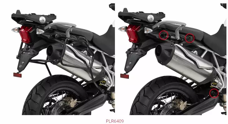 GIVI TUBULAR PANN.HOLDER TRIUMPH - Kiinnityssarjat ja tavaratelineet - D331379 - 1