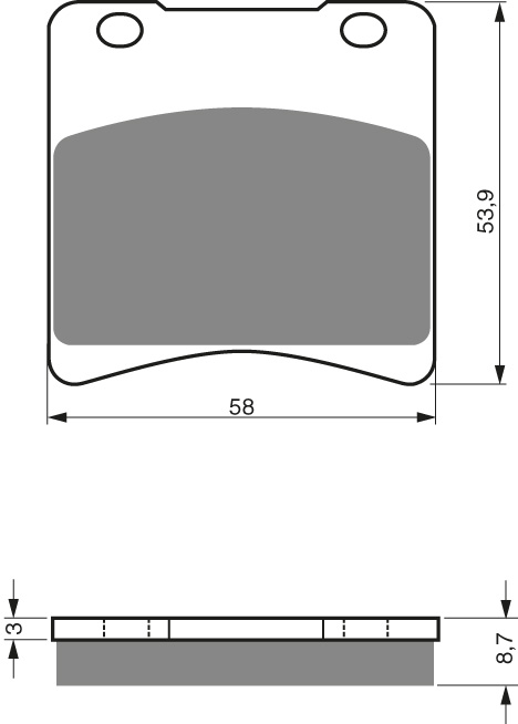 GOLDFREN Jarrupalat 085 Ceramic Carbon S3 - Moottoripyörän jarrupalat - D227929 - 1