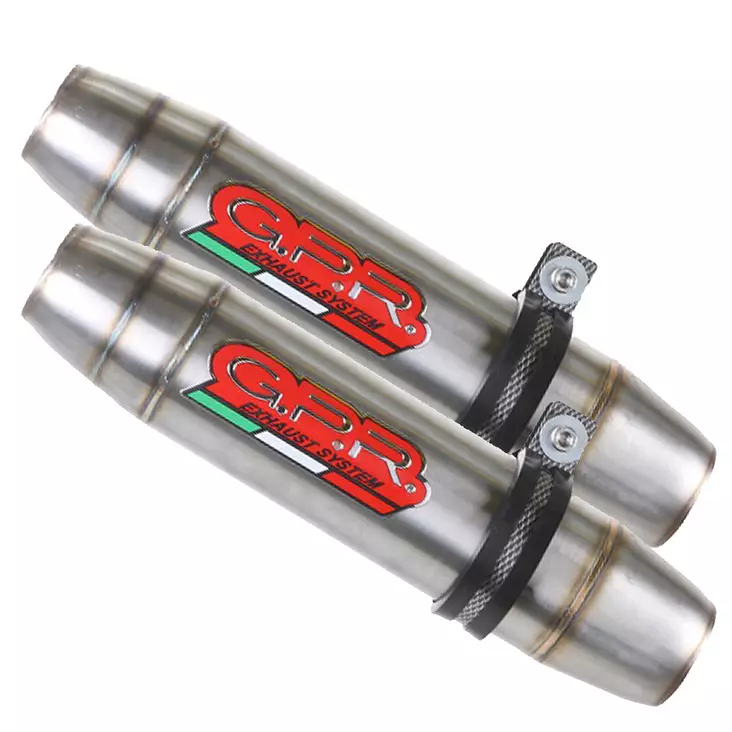 GPR Ducati 996 S- 1998/01 Pair EC-Approv. slip-on exhaust Deeptone Inox - Moottoripyörän äänenvaimentimet - D422589 - 1
