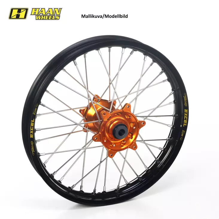 Haan wheel KTM 690 08-14 18-2,50 CUSH DRIVE ORANGE/BLACK - Moottoripyörän vanteet - D191989 - 1