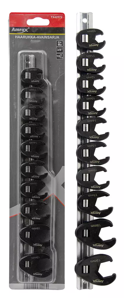 HAARUKKA-AVAINSARJA 3/8" 10-OS. - Haarukka-avaimet - LX18579 - 1
