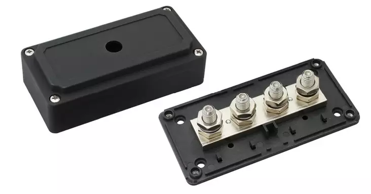 Heavy Duty BusBar kytkentäkisko 4x10mm - Veneen kytkentäkiskot - D160009 - 1