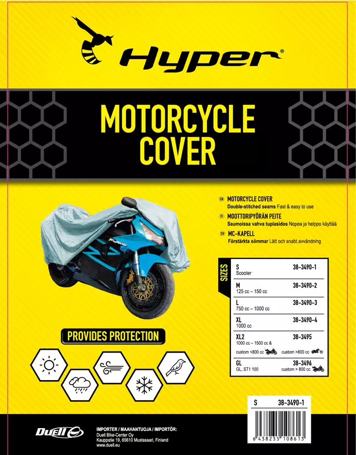 Hyper Säilytyspeite MP Koko XL 246x104x127cm - Motorsport varaosat ja tarvikkeet - D72489 - 1