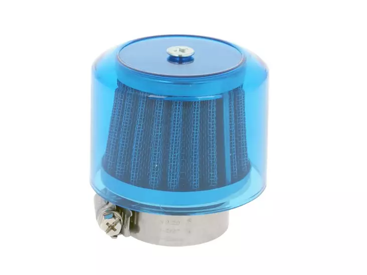 Ilmasuodatin, Air-System, Sininen, Kiinitys Ø 38mm (Ø 70mm x p. 55mm) - Mopon ja skootterin ilmansuodattimet - D134299 - 1