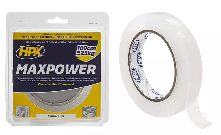 Kaksipuolinen voimateippi 19mm x 5m - Teipit ja suojaus - LX14519 - 1