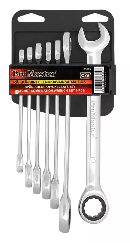 Kiintolenkkiavainsarja räikällä 7-os. - Kiintoavaimet - LX2719 - 1