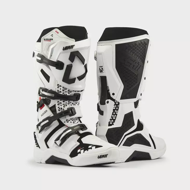 Leatt Ajosaapas Moto 5.5 FlexLock Evo Valkoinen - Crossi ajosaappaat - D554959 - 1
