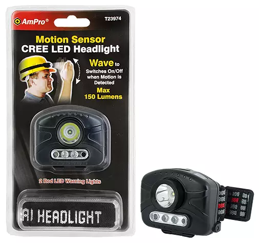 Led-otsalamppu 150lm sensor - Paristokäyttöiset otsavalaisimet - LX2989 - 1