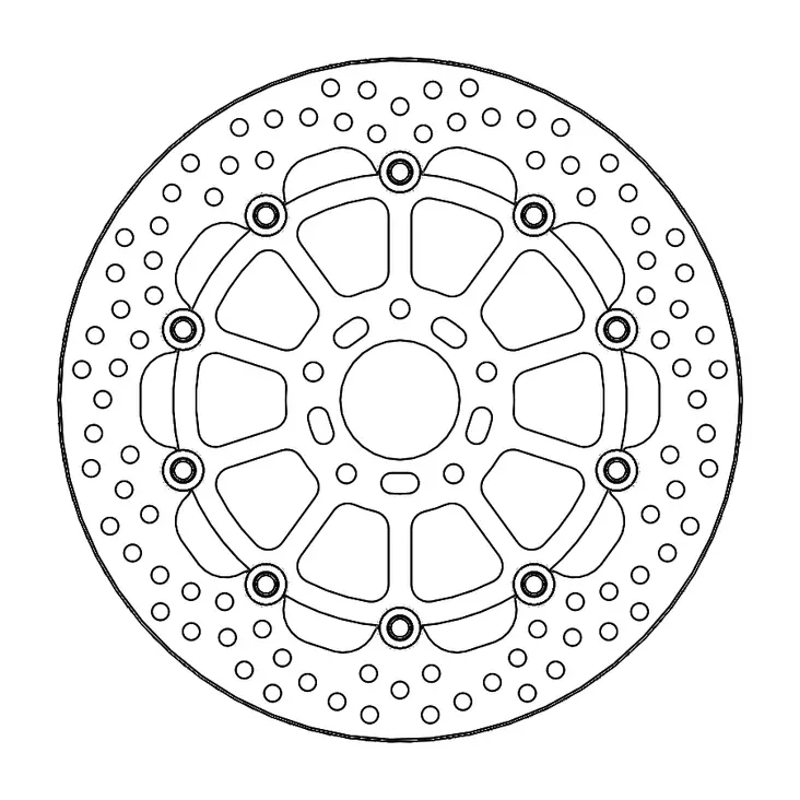 Moto-Master Halo Jarrulevy eteen KTM: 790/890 Duke - Moottoripyörän jarrulevyt - D359479 - 1