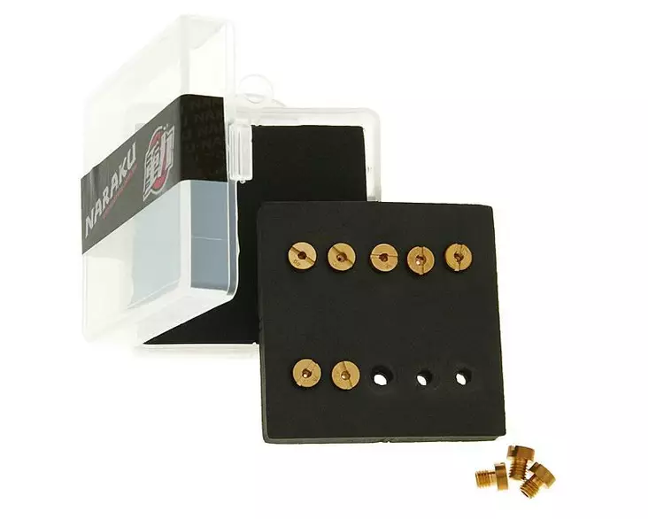 Naraku Suutinlajitelma, 6mm, #50 - #68 (10 kpl), Yhteensopiva: Dellorto - Mopon suuttimet ja suutinsarjat - D118619 - 1