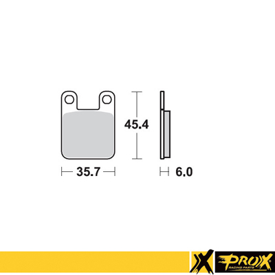 ProX Front Brake Pad KTM60/65SX '97-01 - Moottoripyörän jarrupalat - D138279 - 1