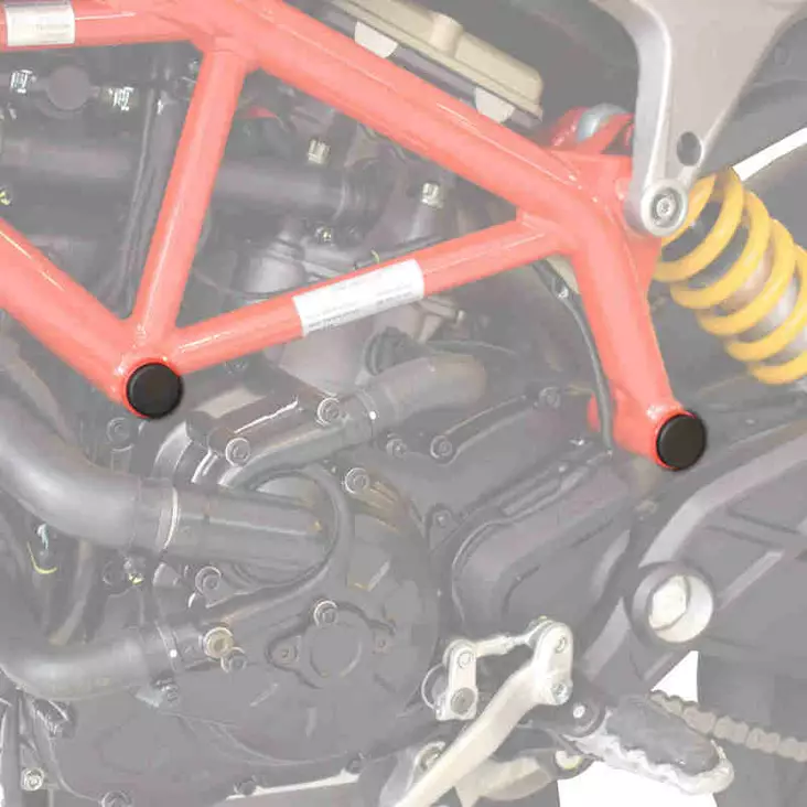 Puig Chassis Plugs Ducati Hypermotard-Hyperstrada C/Bla - Moottoripyörän rungon pisteosat - D302859 - 1