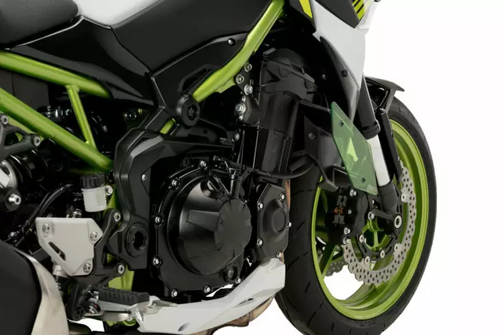 Puig Downforce Naked Side Spoilers Kawasaki Z900 20' C/Green - Moottoripyörän katteet ja tuulenohjaimet - D407039 - 1