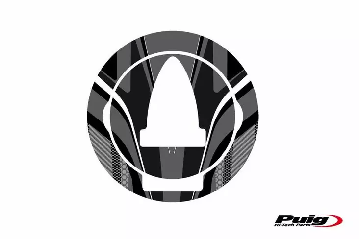 Puig Fuel Cap Cover Radical Aprilia C/Grey - Mallikohatiset tarrasarjat - D299459 - 1