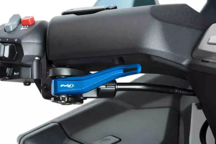 Puig Parking Brake Lever Kymco Ak550 17' C/Blue - Moottoripyörän vivut ja vivunrungot - D302719 - 1