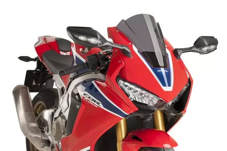 Puig Racing Screen Honda Cbr1000Rr 17-18'' C/Dark Smoke - Moottoripyörän katteet ja tuulenohjaimet - D302499 - 1