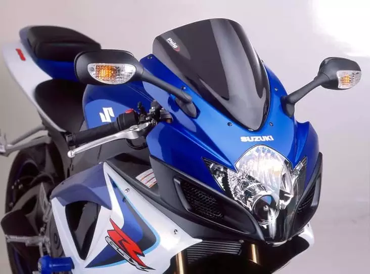 Puig Racing Screen Suzuki Gsxr600/750 06-07 C/Smoke - Moottoripyörän katteet ja tuulenohjaimet - D297639 - 1