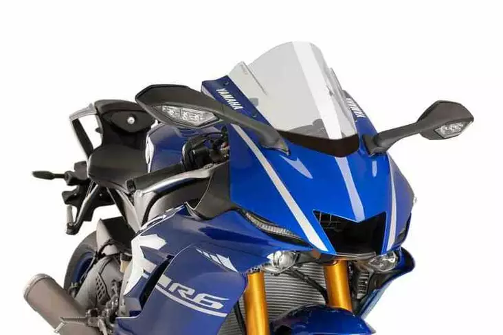 Puig Racing Screen Yamaha Yzf-R6 17-23' C/Clear - Moottoripyörän katteet ja tuulenohjaimet - D303009 - 1
