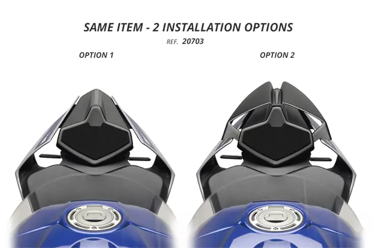 Puig Rear Seat Cowls Yamaha Yzf-R1/M 20'-21' C/Matt Bla - Moottoripyörän satulatarvikkeet - D523769 - 1
