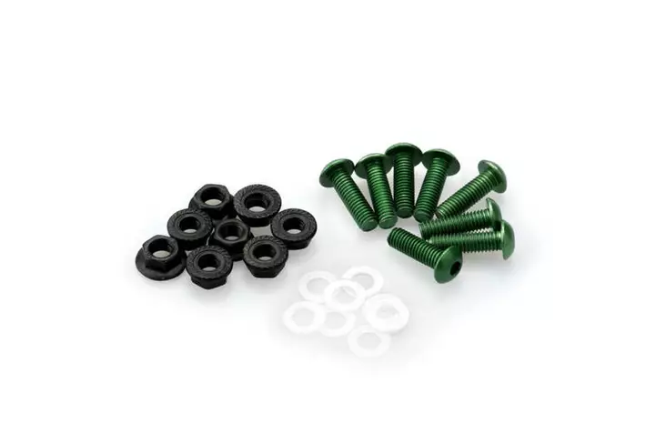 Puig Screw Kit C/Green - Moottoripyörän katteet ja tuulenohjaimet - D296709 - 1