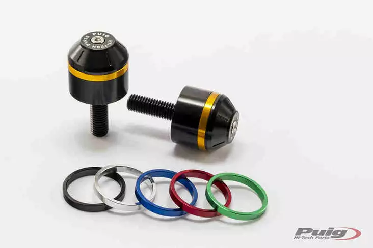 Puig Short Bar End W/Rings Bmw R1200R C/Black - Ohjaustangon päät ja painot - D301239 - 1