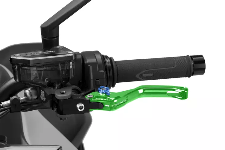 Puig Short Clutch Lever 4.0 C/Green Selector C/Blue - Moottoripyörän vivut ja vivunrungot - D529899 - 1