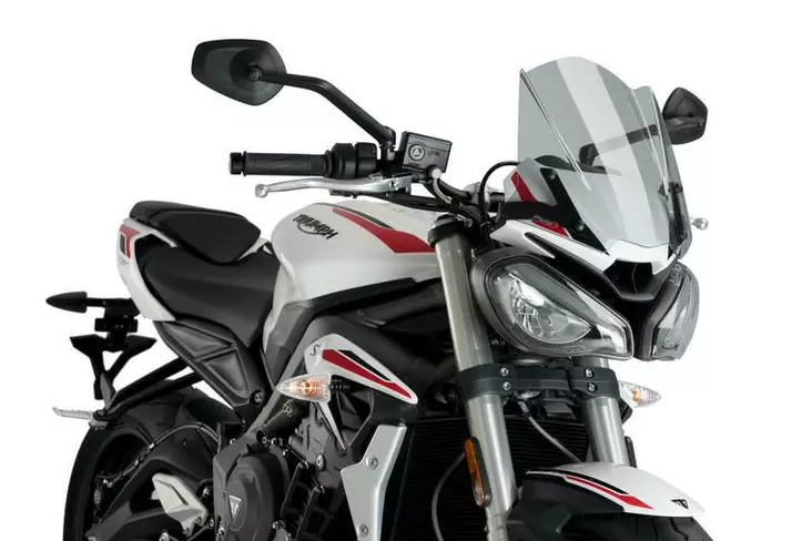 Puig Windshield New Gen. Sport Triumph Street Triple S 20' - Moottoripyörän katteet ja tuulenohjaimet - D406889 - 1