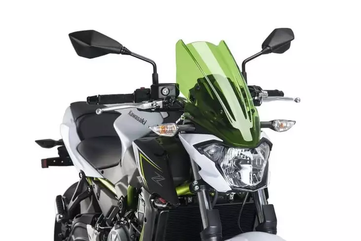 Puig Windshield Nng Touring Kawasaki Z650 17-18'C/Green - Moottoripyörän katteet ja tuulenohjaimet - D302429 - 1