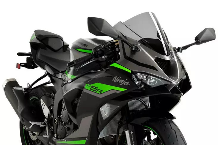 Puig Z-Racing Screen Kawasaki Zx-6R 24' C/Smoke - Moottoripyörän katteet ja tuulenohjaimet - D501829 - 1
