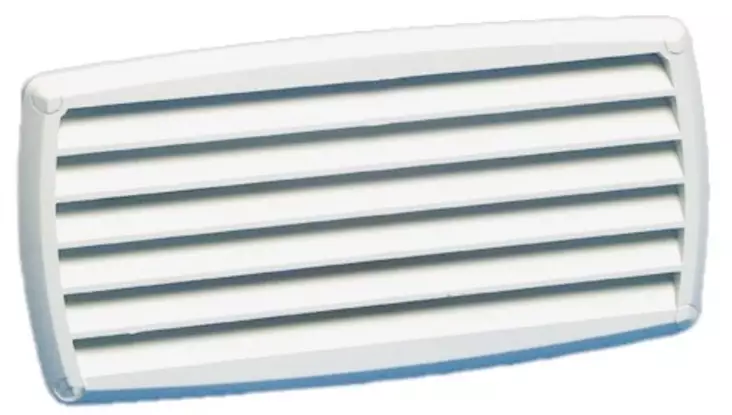 Ritilä ABS 201x101mm valkoinen - Veneen ilmanvaihtoventtiilien ritilät - D125159 - 1